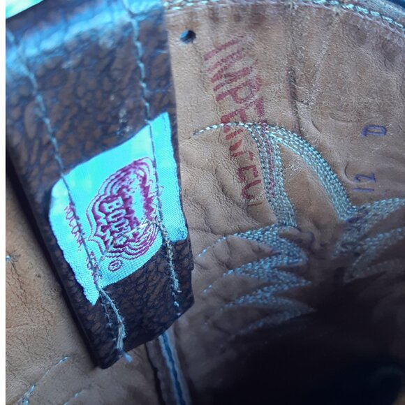 NOCONA SZ 11D Brown Men's Leather Western Boots - Picture 7 of 14